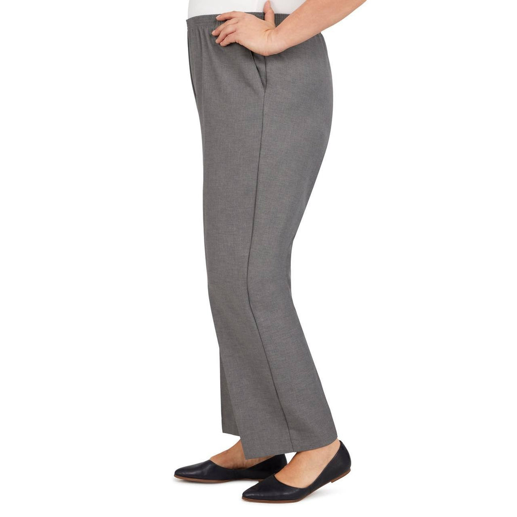 Alfred Dunner Women’s Plus Classics Average Length Pant Gray 20W $42.50 NWT