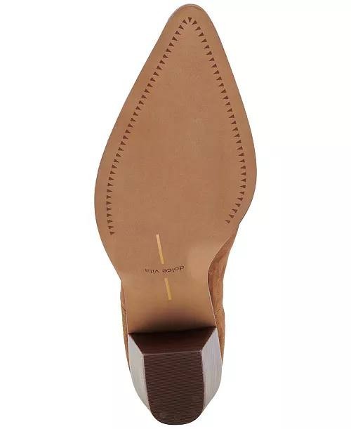 Dolce Vita Brown Suede Booties 9M New in Box MSRP $150