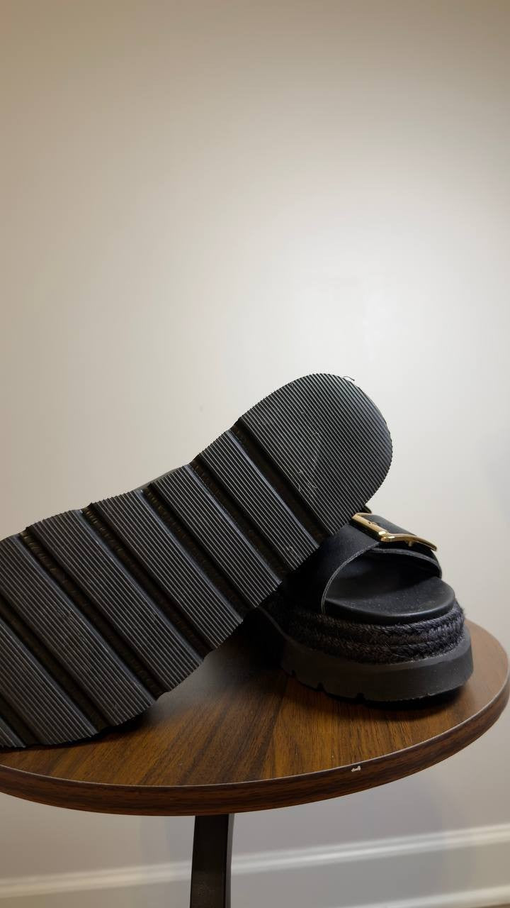 Madden Girl  Platform Sandals  Black  7.5  New  $59
