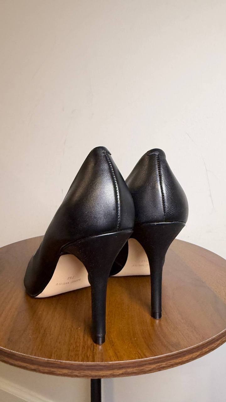 Nine West Black Leather Pumps 7M New in Box MSRP $99