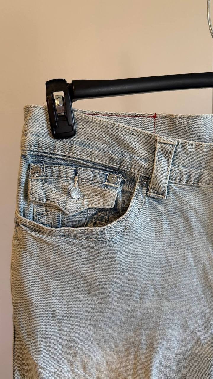 True Religion Men’s Ricky Big T Straight Jeans 34 $199 NWT