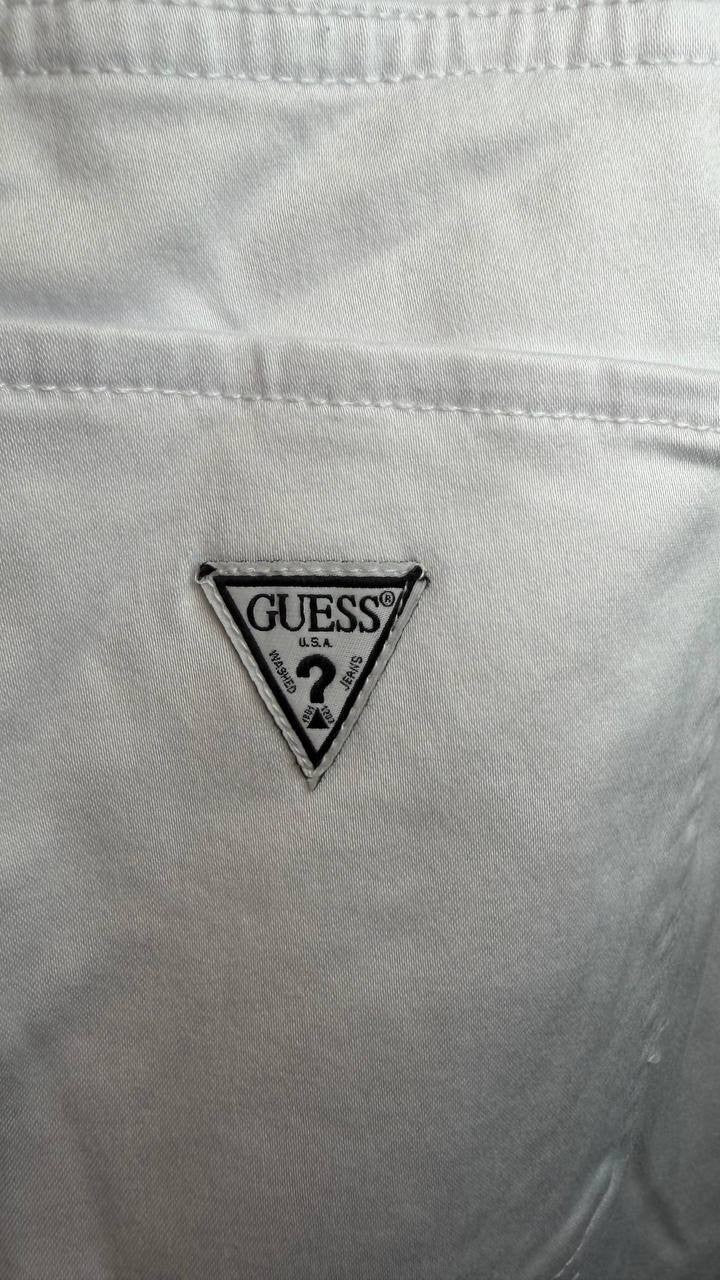 Guess Juno Cargo Joggers White 31x28 NWT $148