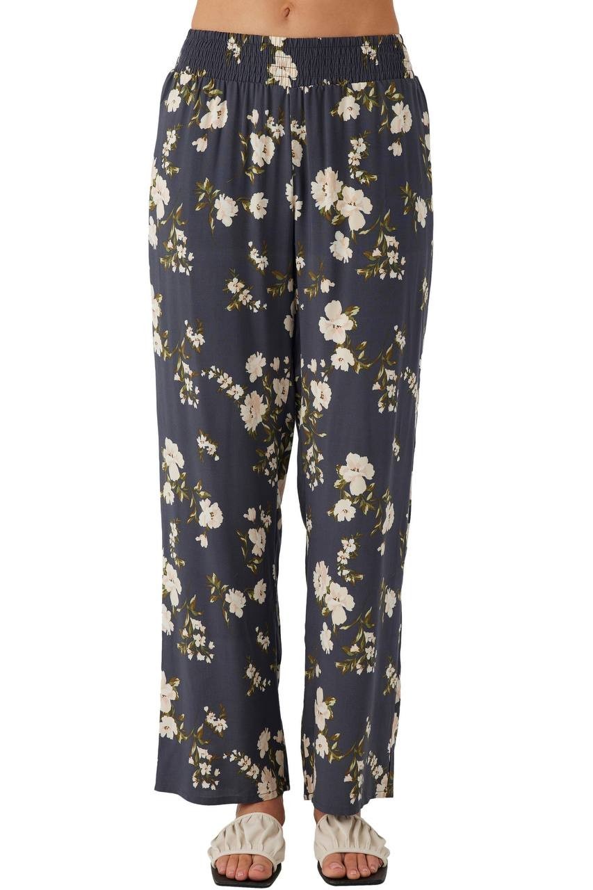 O’Neill Jonie Kendra Floral Wide Leg Pants Black Floral XXL NWT $49.50