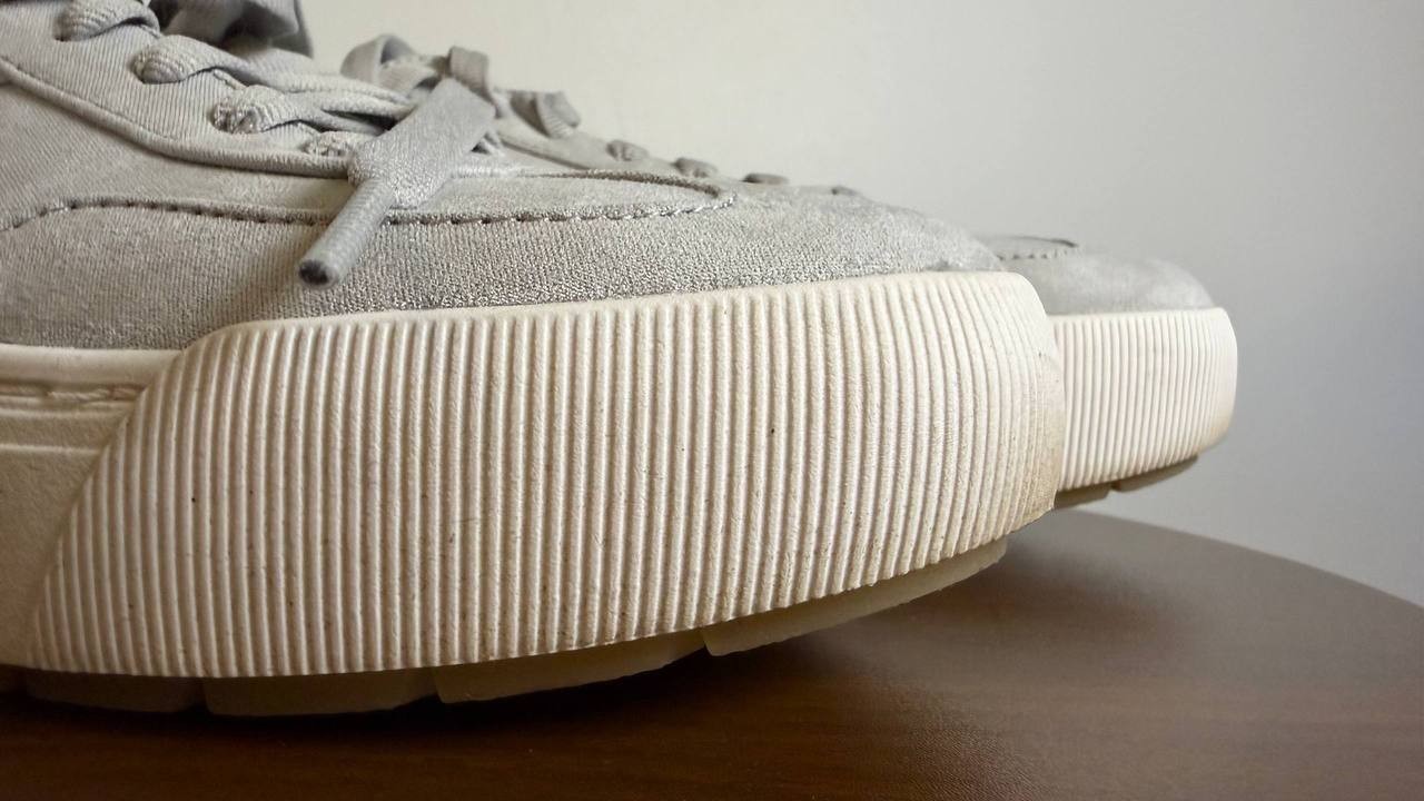 Dr. Scholl’s Time Off Win Sneakers 8.5M Grey Faux Leather Lace‑Up NIB msrp$110