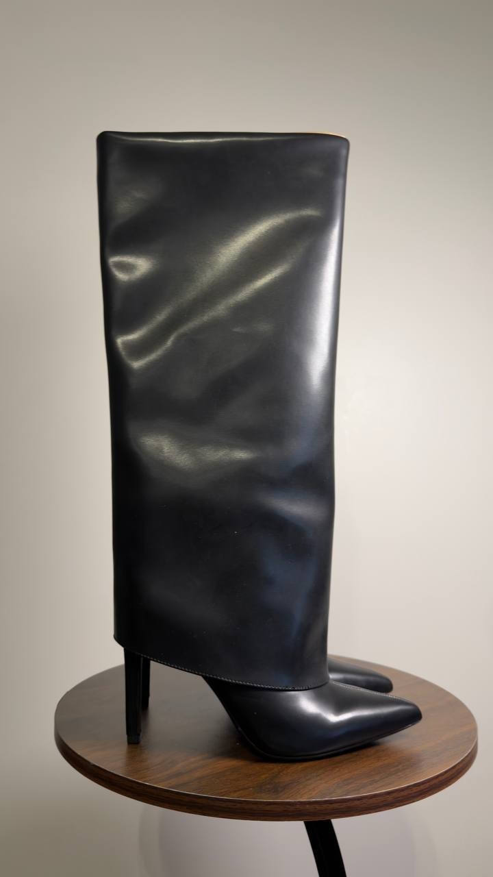 I.N.C.  Cuffed  Dress  Boots  Black  Man‑Made  6M  New  No  Box  $129.90