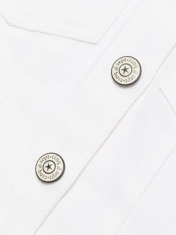 Cinq à Sept Moxie Denim Mini Shirtdress White 8 NWT $445 – Modern Chic