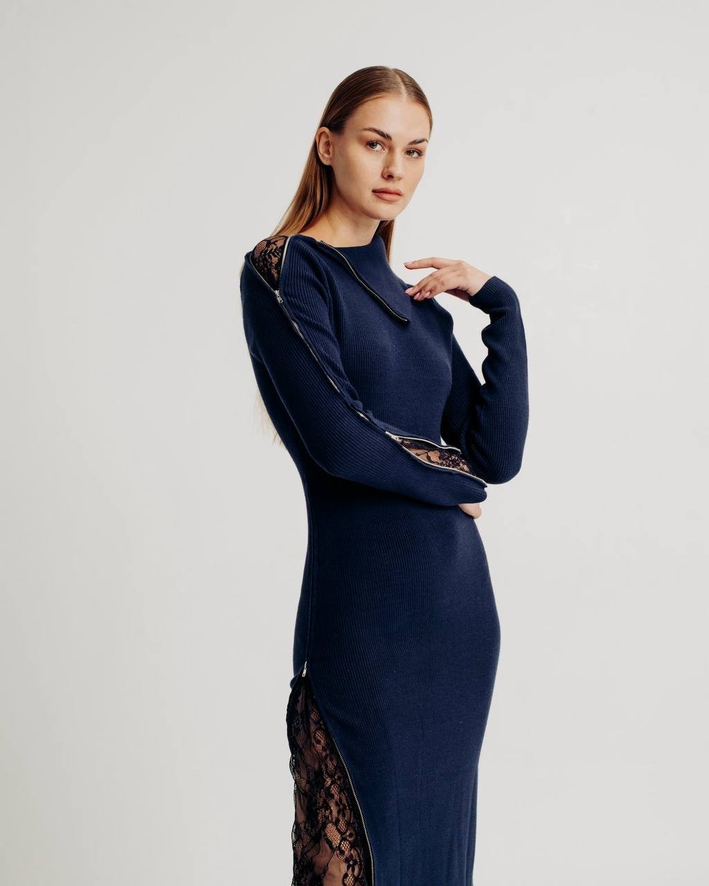 Torn by Ronny Kobo “Laetitia” Dress-Black-Size L-NWT-$268