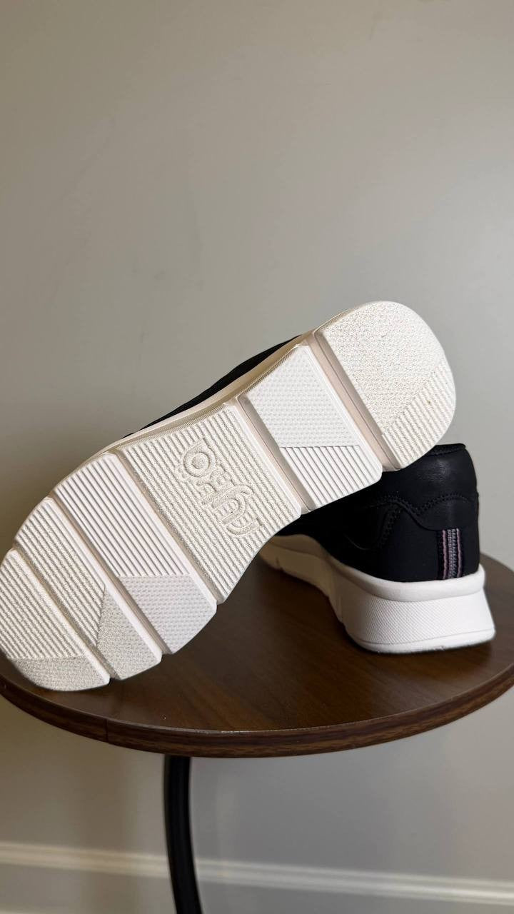 Ryka Black Fabric Walking Sneakers 5.5M NIB MSRP $89.99