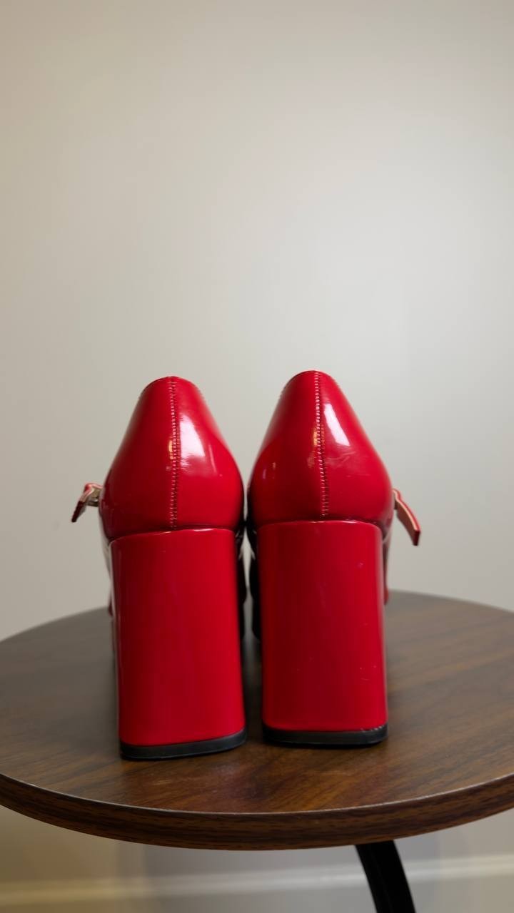 Wild  Pair  Square Toe Booties  Red  7M  New  $69.90