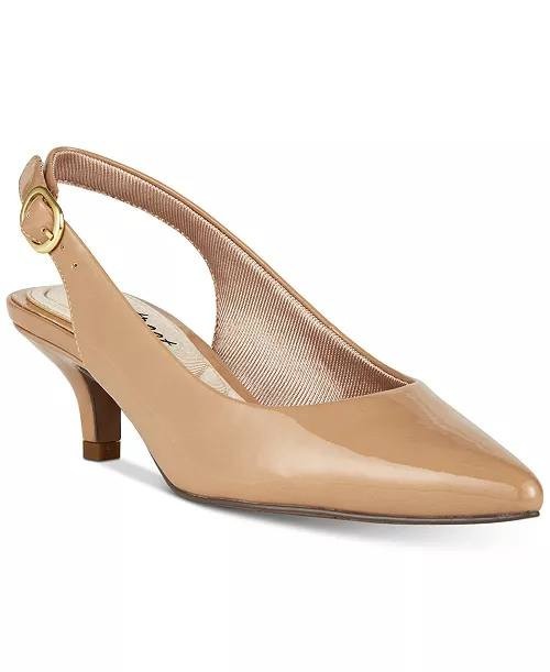 Easy Street Nude Patent Slingback Pumps 9M New w/o Box MSRP $69.99