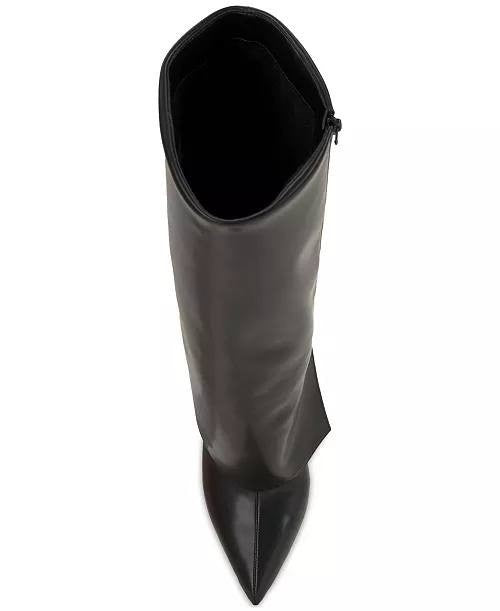 I.N.C.  Cuffed  Dress  Boots  Black  Man‑Made  7.5M  New  $129.90