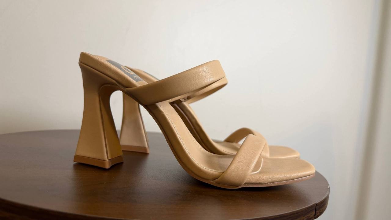 DV Dolce Vita Blush Man‑Made High Heel Dress Sandals Size 5 NIB MSRP $65