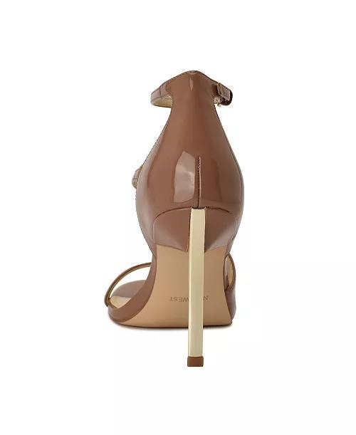 Nine West Natural Man‑Made High Stiletto Sandals 8M New in Box MSRP $109