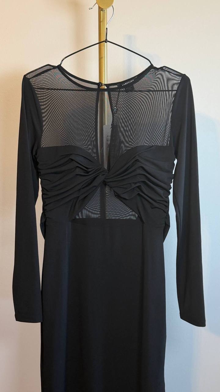 Marciano by Guess Eco Audrina Maxi Dress Black Size 6 NWT $280