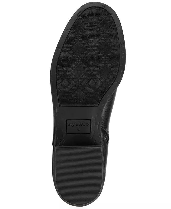 Style&Co Booties Black Man-Made Size 11M New in Box MSRP $69.90