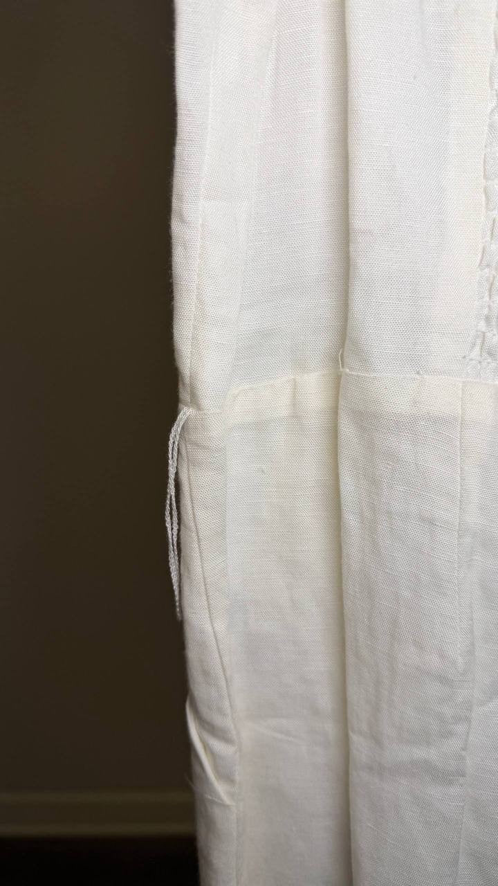 Tahari Sweetheart‑Neck Wide‑Leg Jumpsuit White Star 16 NWT $158
