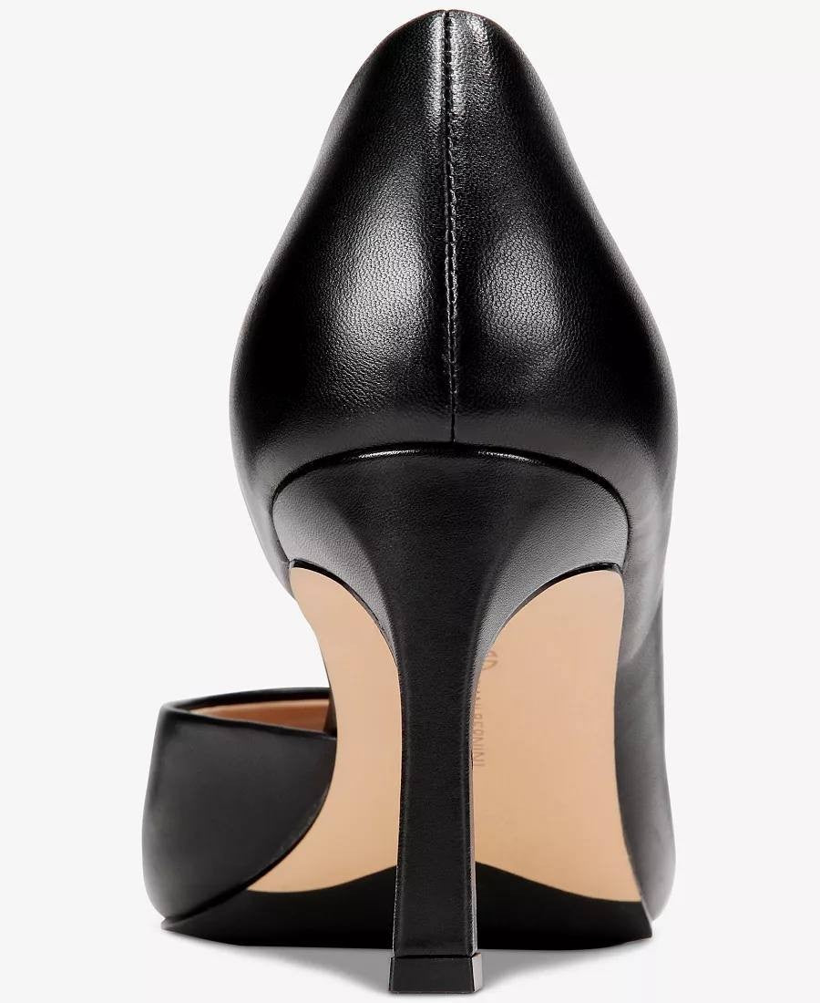 Giani Bernini Valorr Pumps 8M Black Leather Peep Toe d’Orsay NIB msrp$89.50