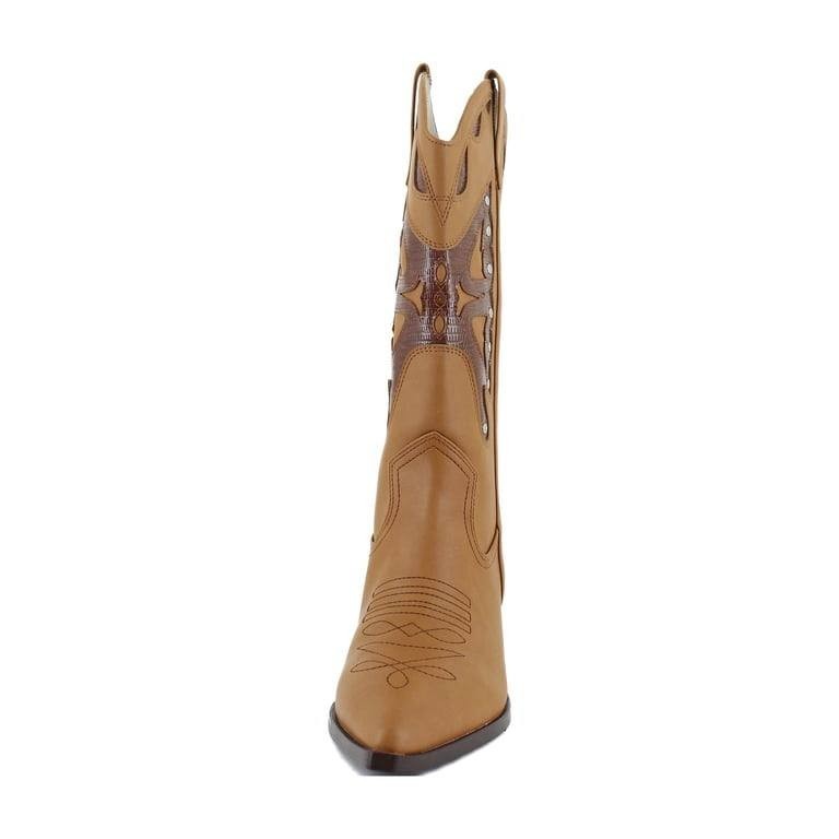 Madden Girl  Cowboy Boots  Natural Brown  7.5  New  $100