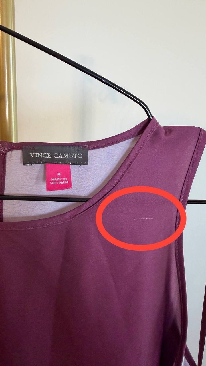 Vince Camuto Women’s Maxi Dress Sweet Plum Sleeveless Size S NWT$99(some snags)