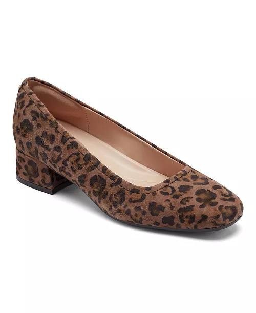 Easy Spirit Block Heel Pumps Leopard 10 M New With Box $99.00
