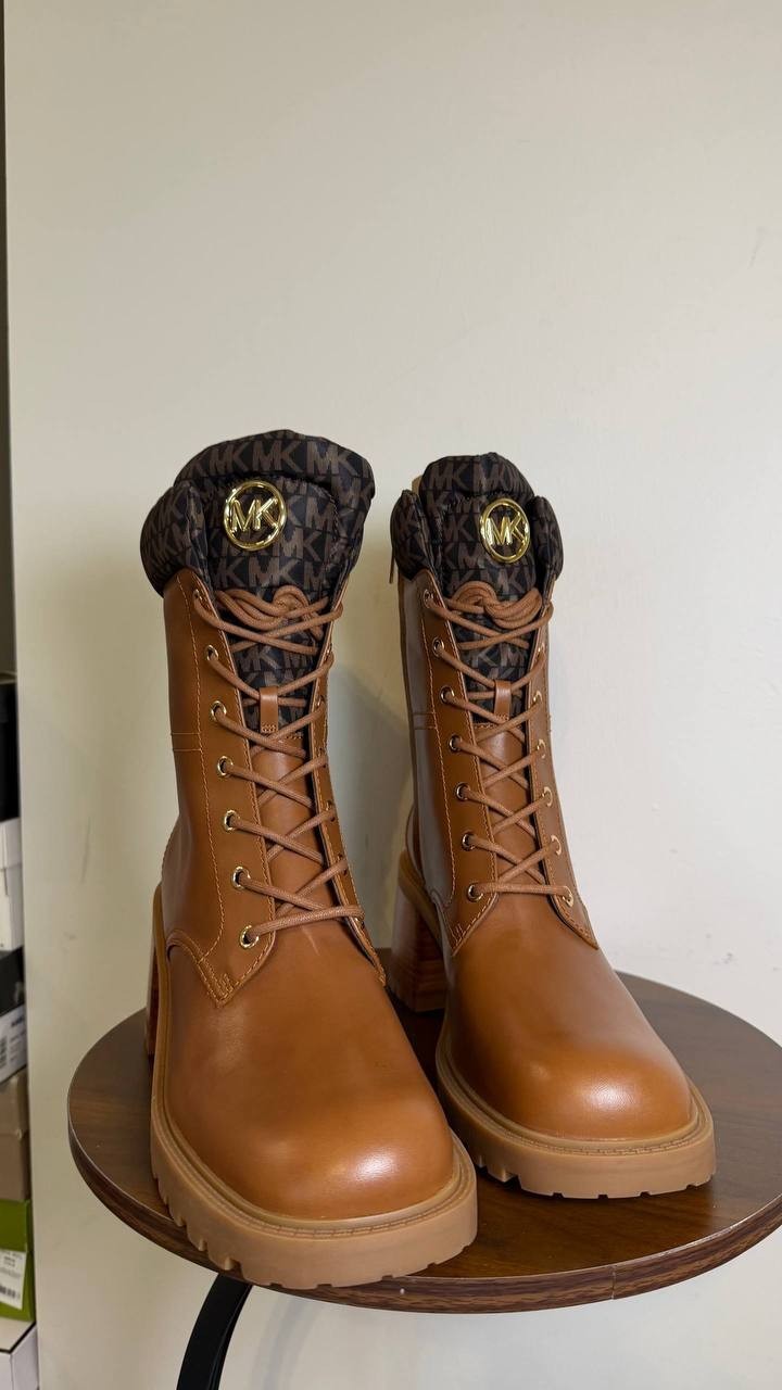 Michael Michael Kors Brown Luggage Leather Booties 11M New in Box MSRP $278