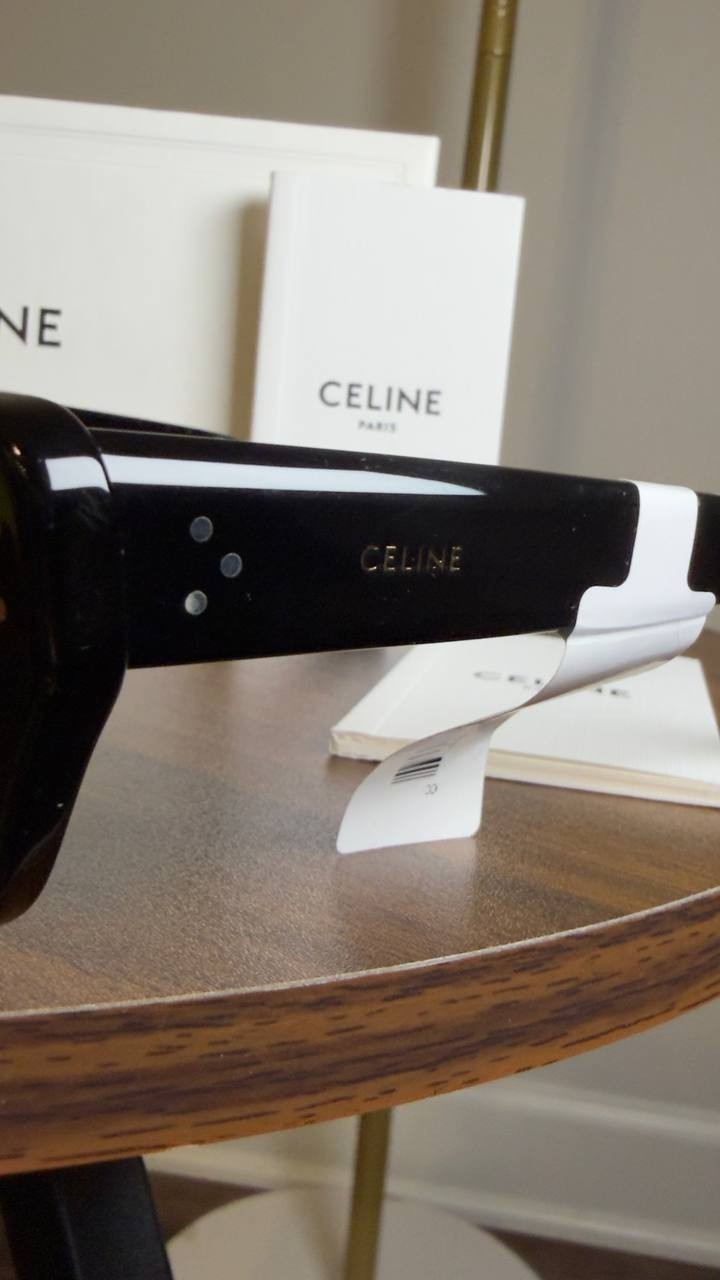 Celine  Black  Frame  41  Sunglasses  in  Acetate  Black  OS  NWT  $460