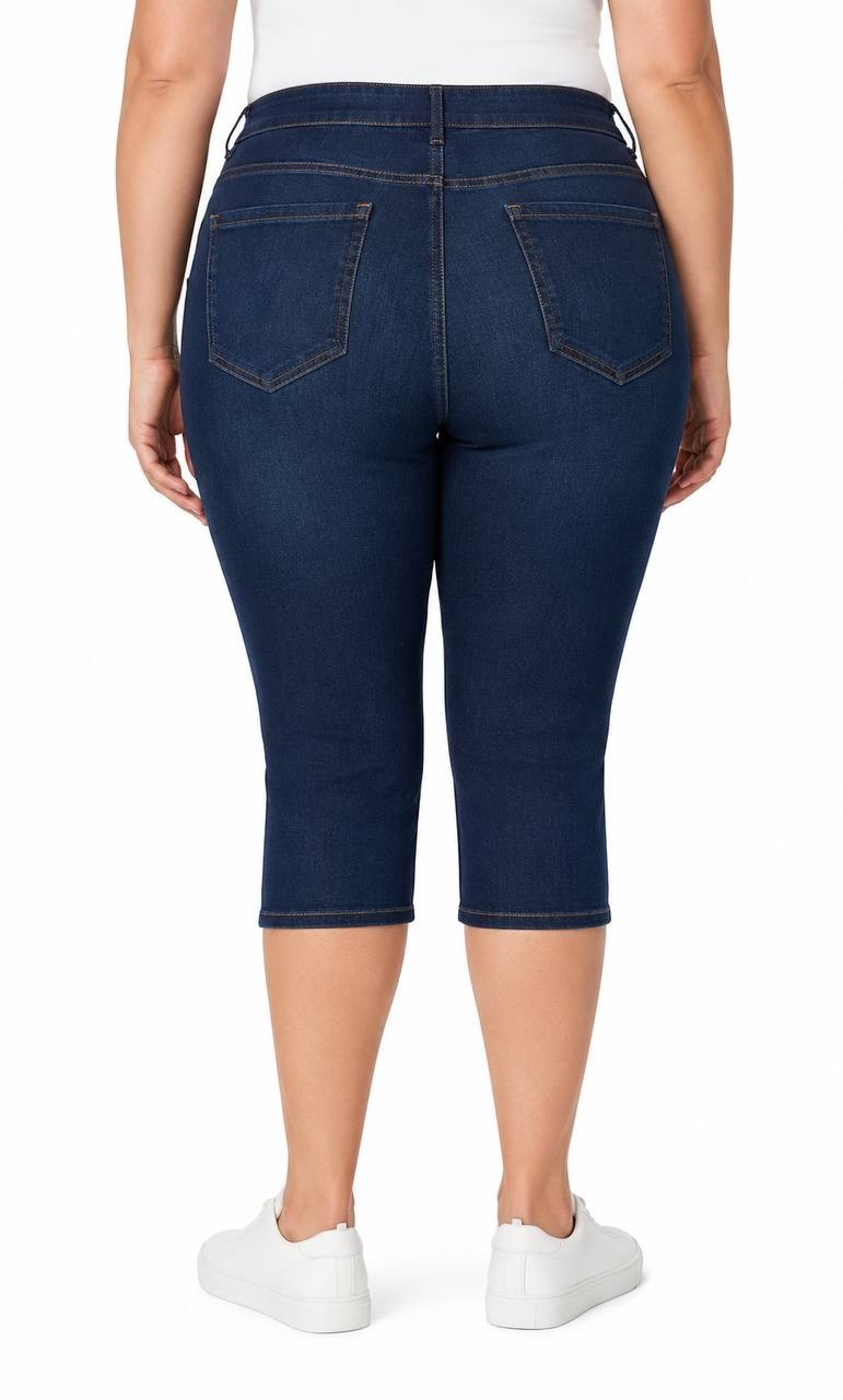 Gloria Vanderbilt Amanda Capri Jeans Plus Size Madison 22W NWT $54