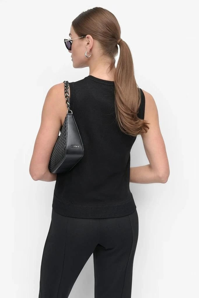 DKNY Sleeveless Mixed Media Sweater – Size L – NWT – $69