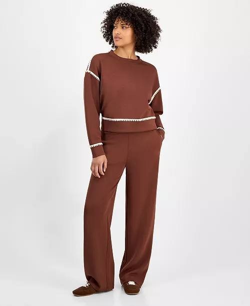 And Now This Petite Whipstitch Sweatshirt & Pants Set – Size PXS – NWT – $49,50