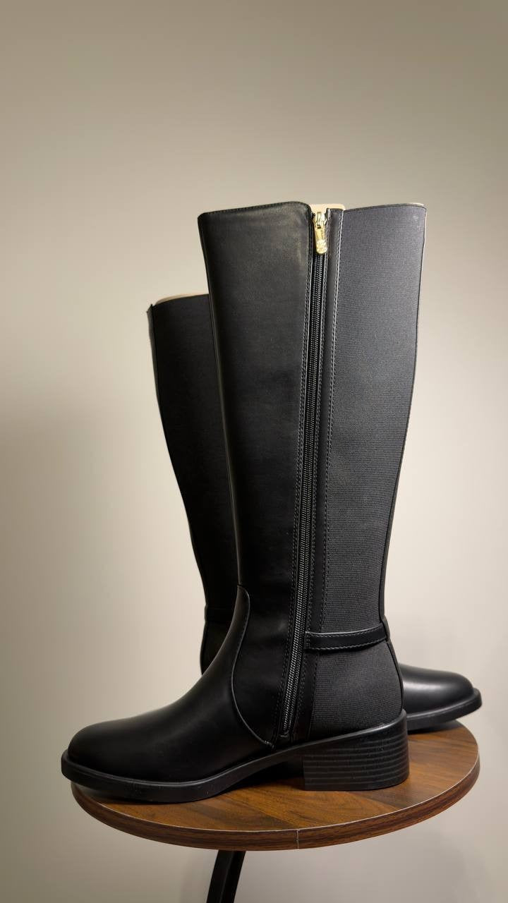 Tommy  Hilfiger  Riding  Boots  Black   8M  New  With  Box  $159