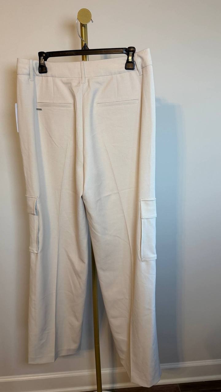 Guess Eco Matea Perfect Cargo Pants Muted Stone Lx32 NWT $148
