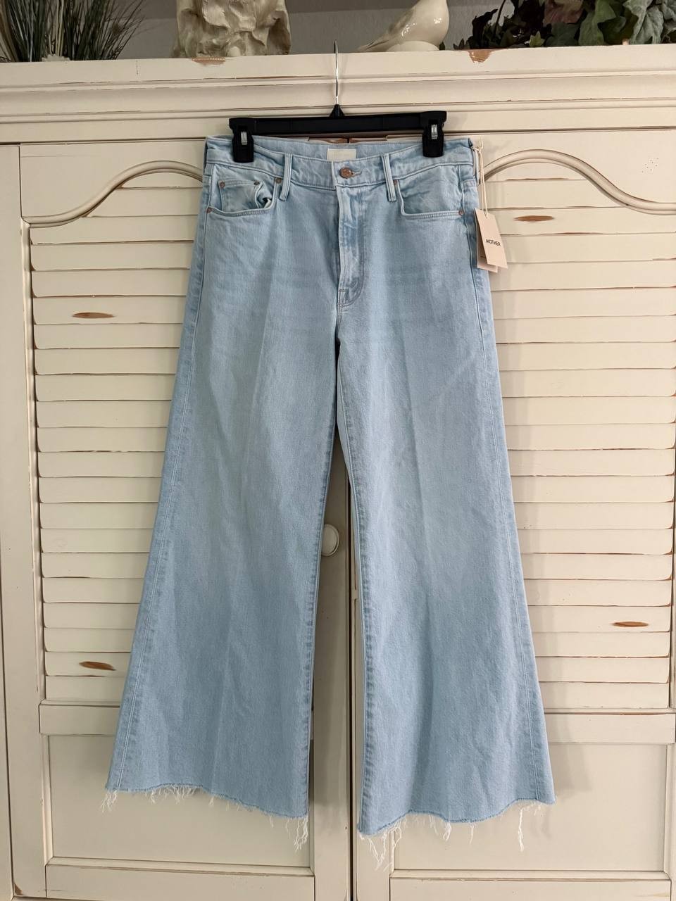 MOTHER The Twister High Rise Wide Leg Jeans – Cowabunga, Size 27