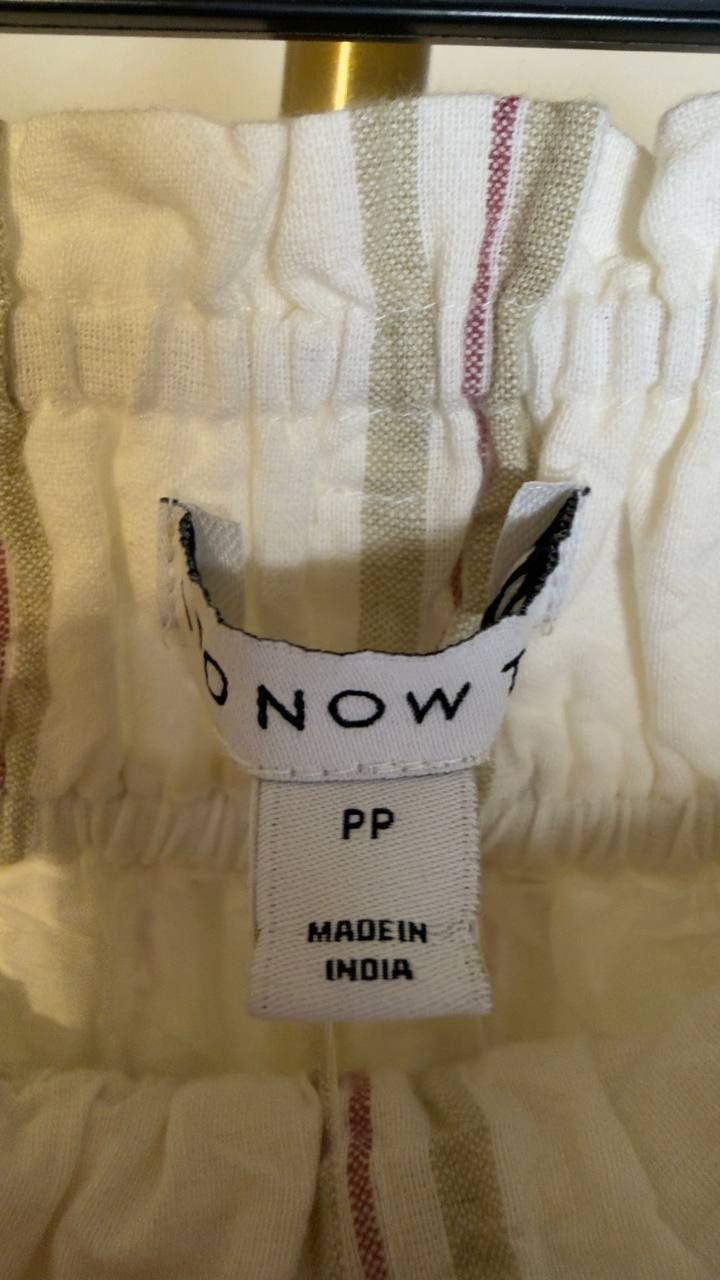 And Now This Women’s Pull‑On Drawstring Pants White PP NWOT $54.50