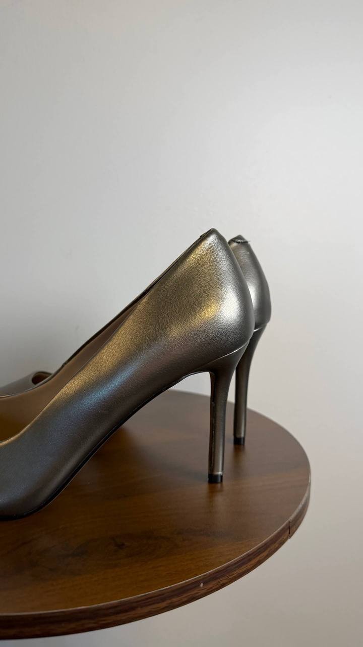 Journee Collection Venus Pumps 12M Pewter Pointed Toe Stiletto NIB msrp$93