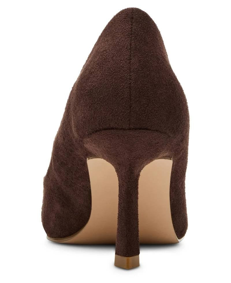 Madden Girl Dark Brown Fabric Pointed Toe Pumps 7.5 New in Box MSRP $59
