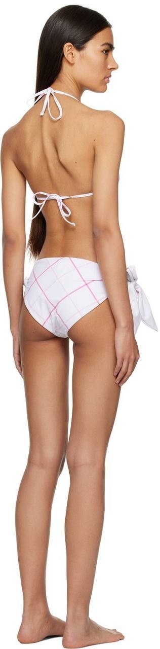 Burberry White Check Bikini Set – New With Tags Size S/P Authentic Designer