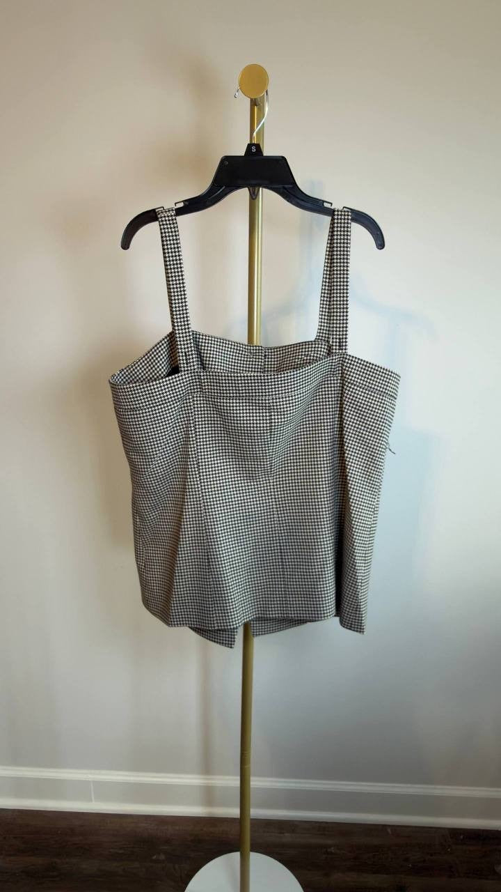 Anne Klein Square‑Neck Button‑Front Vest Multi Size 12 NWT $129