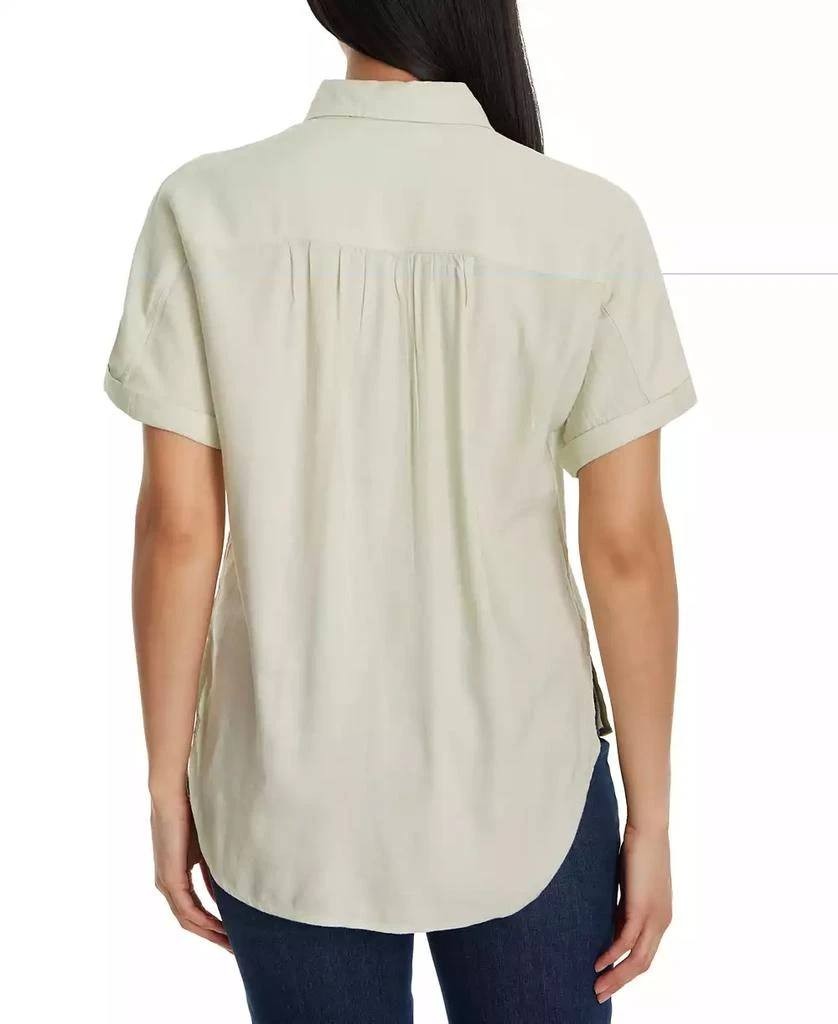 Gloria Vanderbilt Petite Daisy Short‑Sleeve Shirt – Size 2XL – NWT – $44