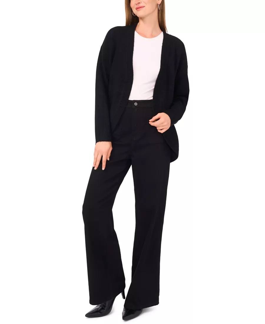 Vince Camuto Cozy Open‑Front Cardigan – Black – Size M – NWT – $89