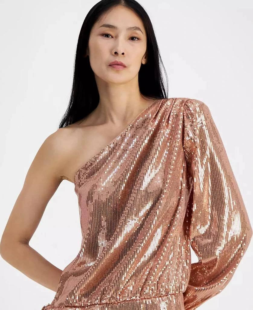 INC International One-Shoulder Sequined Top Size M NWOT $79.50 – Party Chic