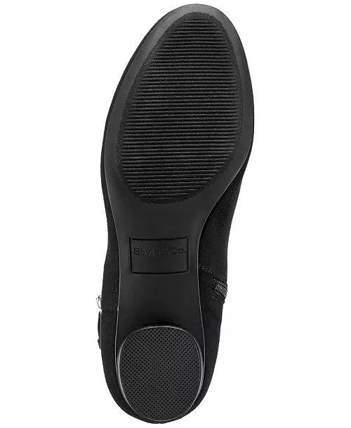 Style&Co Black Microfiber Dress Booties 7M NIB MSRP $79.90
