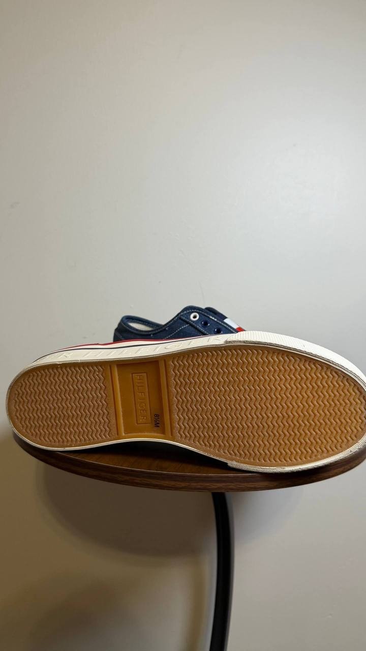 Tommy Hilfiger Balie Sneakers 8.5M Navy Stripe Slip‑On Platform NIB msrp$75