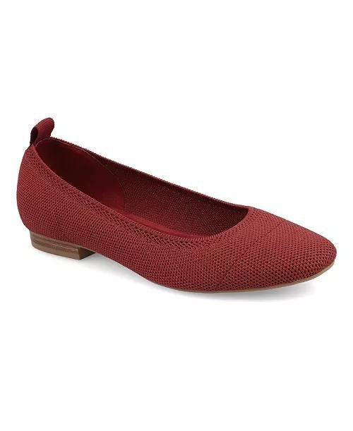 MIA Rasia Ballet Knit Round Toe Flats Red Women’s 8.5M NWB $70