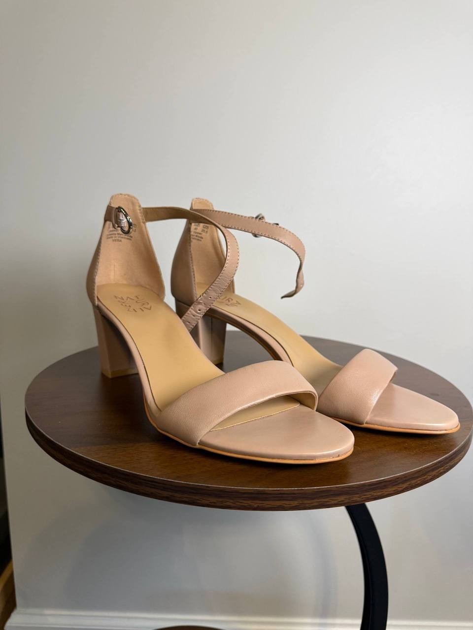 Naturalizer Vera Leather Ankle‑Strap Sandals – Opal – Size 10N – New in Box