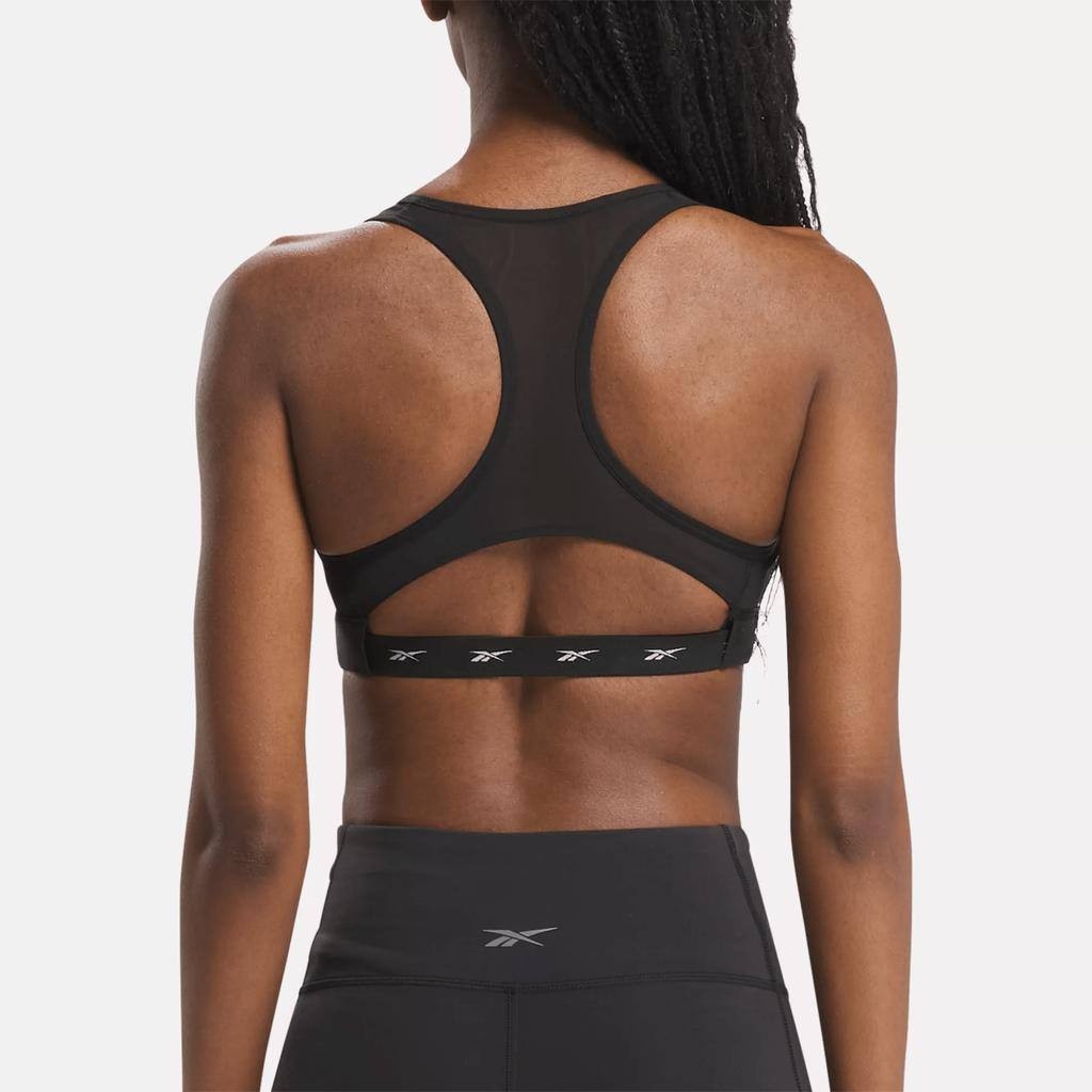 Reebok Women’s Lux Vector Racer Sports Bra Black S $40 NWT