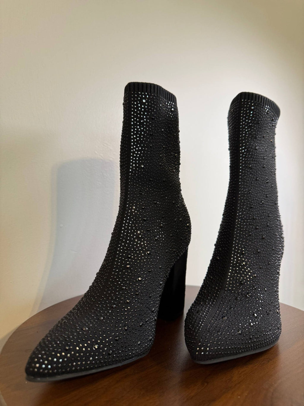 MIA Women’s Magdalena Knit Sock Dress Booties – Black – Size 7 – New in Box