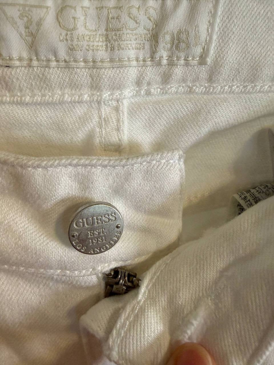 Guess High‑Waisted Straight‑Leg Pants - White– Size 25 – NWT