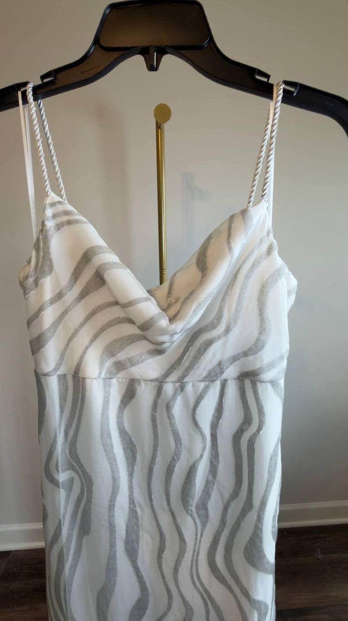Parker Printed Sleeveless Maxi Dress Shimmer Stone 0 NWT $180
