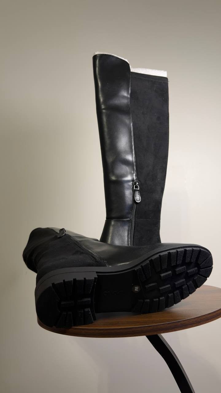 On  34th  Neffi  Almond‑Toe  Boots  Black  9M  New  No  Box  $170