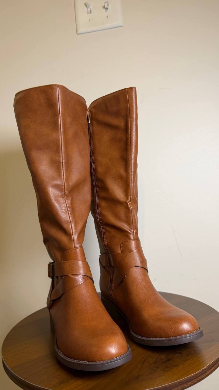 Style & Co Margoo Riding Boots Acorn Brown Women’s 5M NWB $79.90